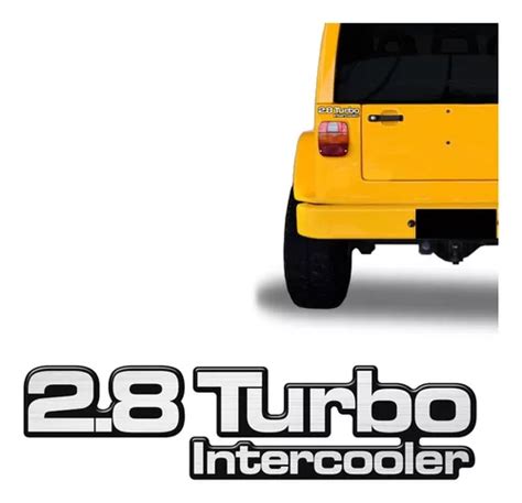 Emblema Adesivo Troller 2005 Resinado 2 8 Turbo Intercooler