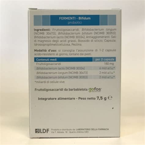 LDF Bifidum 30 Capsule Farmacia Di Fiducia