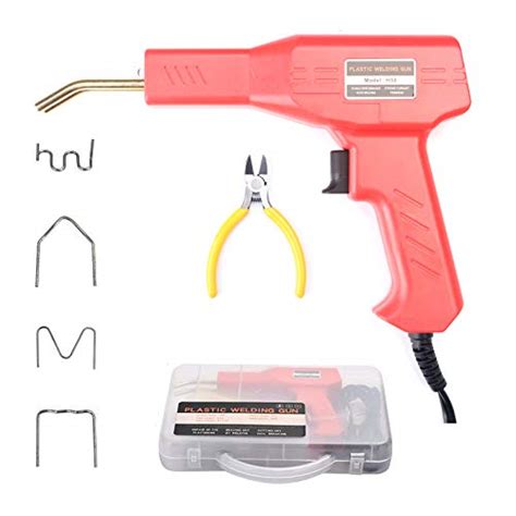 W Plastic Welding Kit Welder Staple Hot Gun Bumper Tool Crack Repair Tools Machine Stapler