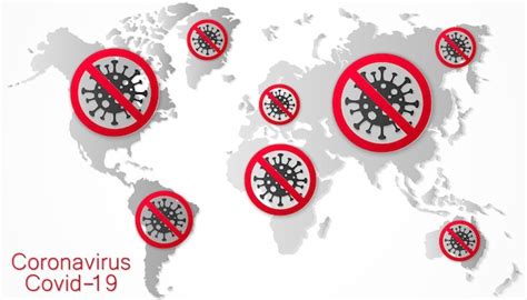 Icono de coronavirus sin coronavirus detener la propagación del virus