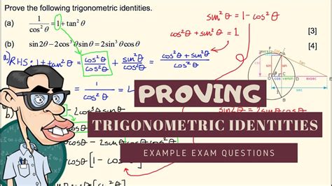 Proving Trigonometric Identities Exam Questions Youtube