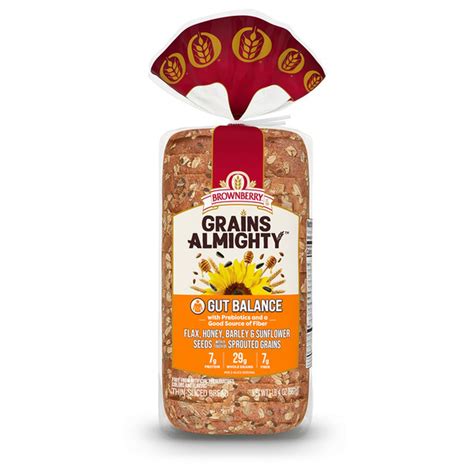 Brownberry Grains Almighty Gut Balance Bread 20 Oz Delivery Or Pickup Near Me Instacart