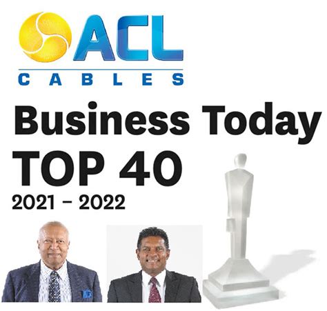 ACL Cables shines in Sri Lanka’s Top 40 Business rankings as sole cable ...