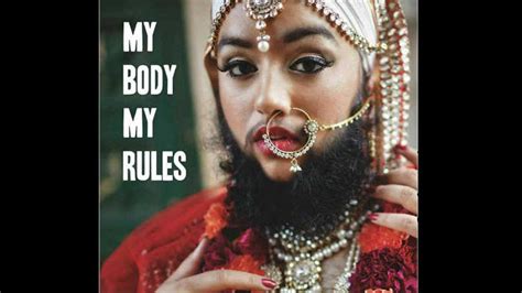 Bearded Female Model Harnaam Kaur Created History On Ramp Walk Youtube