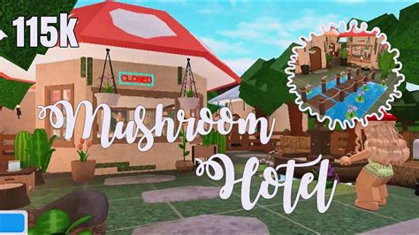 Bloxburg Mushroom Hotel Speedbuild 115k [no Gamepass] Aueie