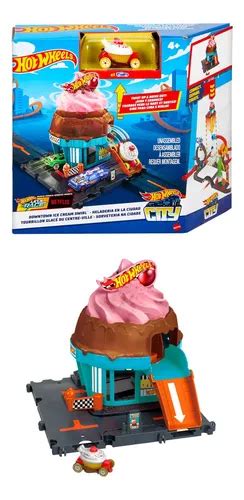 Hot Wheels City Pista De Juguete Heladería Color Multicolor MercadoLibre