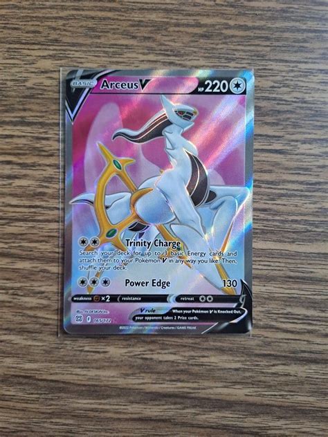 Arceus Fa Full Art Brilliant Stars Pokemon Card Hobbies Toys Toys