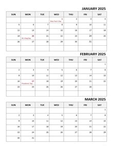 January And February 2025 Calendar Word Template Luci Simona