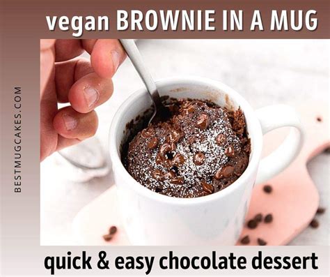 Vegan Brownie In A Mug Quick And Easy Chocolate Dessert