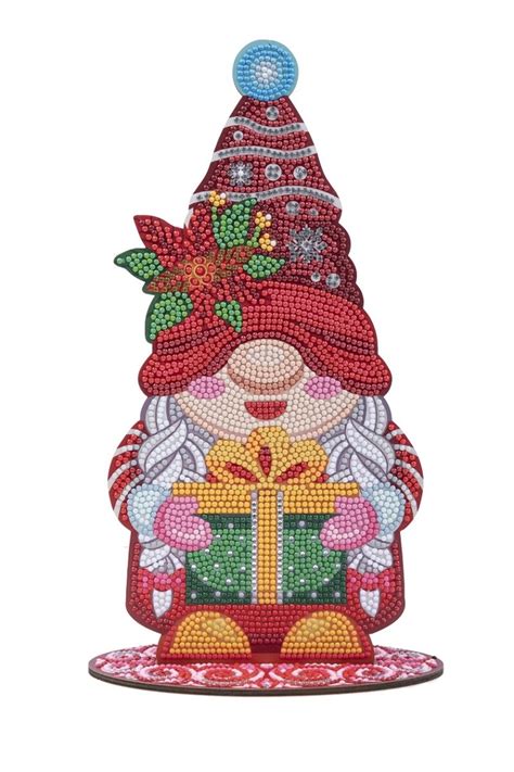 Festive Gnome Crystal Art XL Buddy Kit 5D Diamond Art Painting Craft