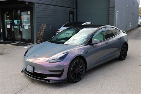 Grey Tesla Model Phantom Grey Twiisted Wrap