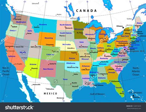printable map   states  capitols united states map
