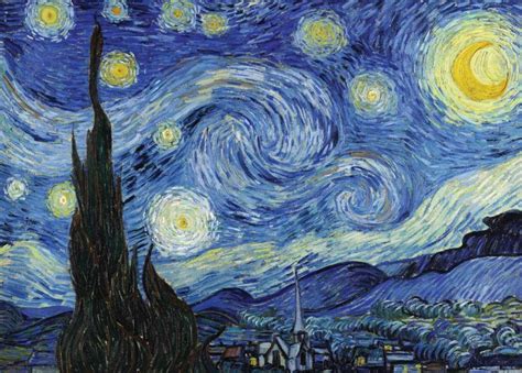 The Starry Night Vincent Van Gogh Greetings Card - Etsy