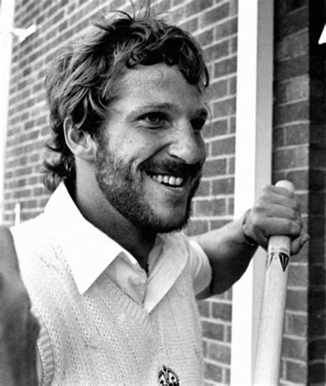 Ian Botham Enters The Pavilion With A Stump As A Souvenir