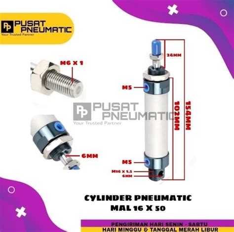 MAL 16X50 CYLINDER PNEUMATIC MAL 16 X 50 HOLIGANSTORE Lazada Indonesia