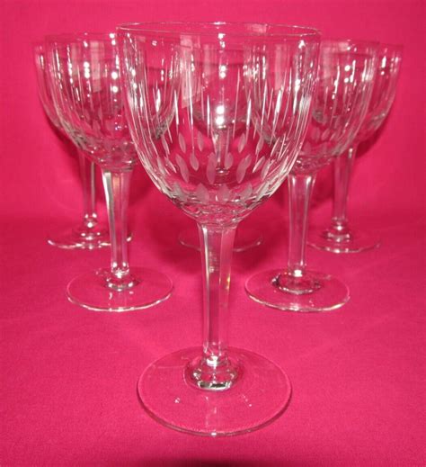 S Rie De Anciens Verres Porto Vin Blanc Cristal Villeroy Boch