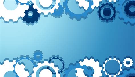 Engineering Gears Wallpaper In Blue Vector Fondo De Pantalla