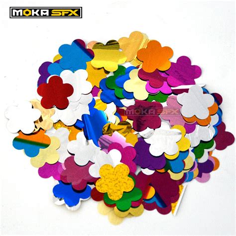 Moka Sfx Colorful Flower Shaped Confetti For Birthday Party