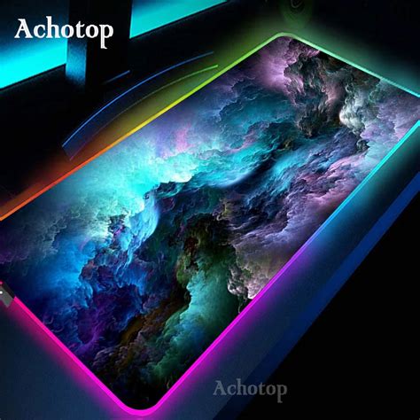 Большой коврик для мыши HyperX 900x400 мм, RGB, размер XXL, аниме ...