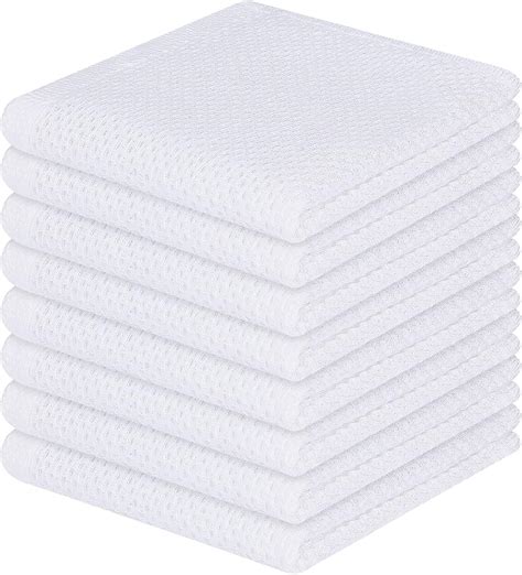 Homaxy 100 Cotton Waffle Weave Kitchen Dish Cloths Ultra Soft