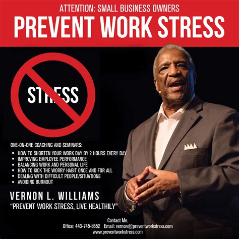 Attention: Small Business Owners “PREVENT WORK STRESS