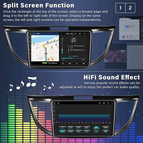 For Honda Crv Android Car Stereo Radio Gps Navi Apple