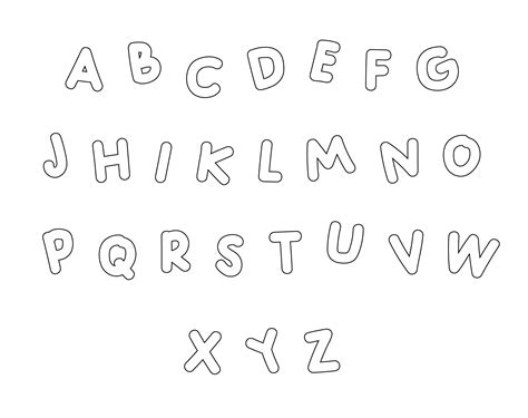 4 Inch Alphabet Stencils - 10 Free PDF Printables | Printablee