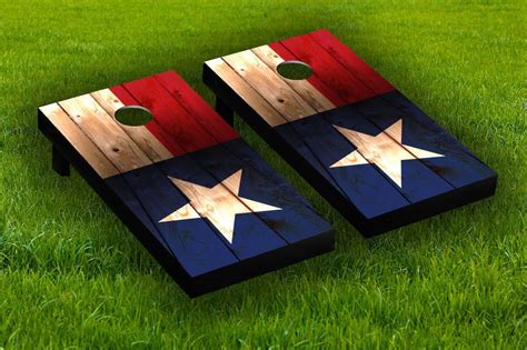 Amazon Distressed Texas Flag Cornhole Board Wraps Laminated