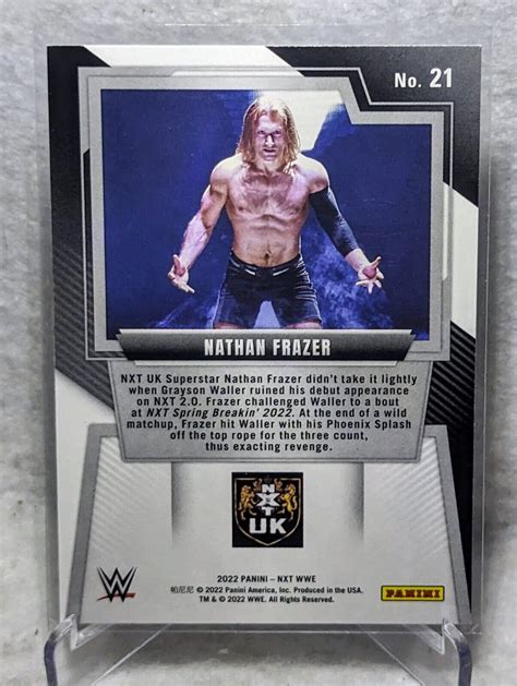 2022 Panini WWE NXT 2 0 Rookie Card Nathan Frazer 21 Green Variant RC