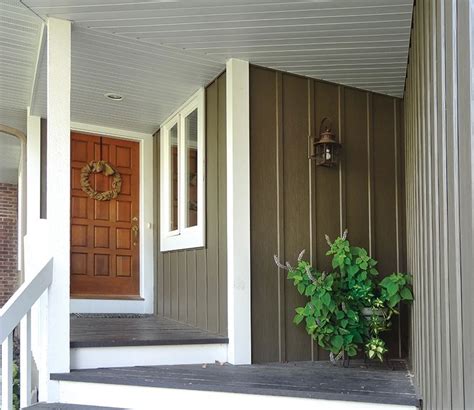 Vertical Siding Porch | Metal siding, Metal siding colors, Siding colors