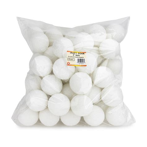 Hygloss® Styrofoam Balls 3 Inch Pack Of 50 Zuma