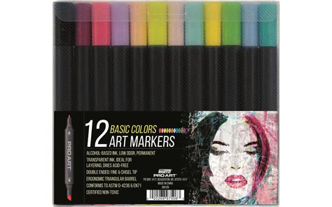 Pro Art Graphic Art Marker Set 12 Color Basic - Walmart.com - Walmart.com