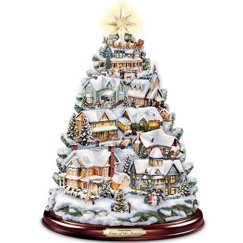 The Bradford Exchange | Thomas kinkade christmas, Tabletop christmas ...