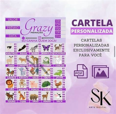 Cartela De Rifa Personalizada Digital Elo7 Produtos Especiais