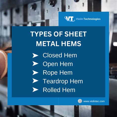 What Is Sheet Metal Hemming And What Are Its Types