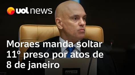 Moraes manda soltar 11º preso por atos de 8 de janeiro após morte na