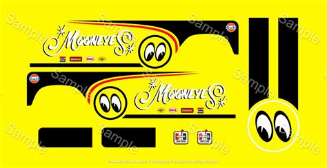 Hot Wheels Water Slide Decals Chevy Gasser Bell Air M N V