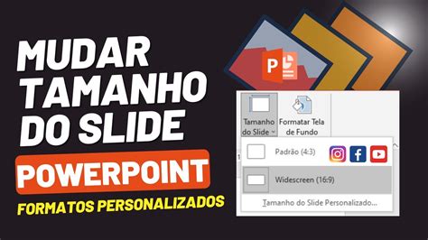 Como Mudar Tamanho De Slide No Powerpoint Formatos Personalizados