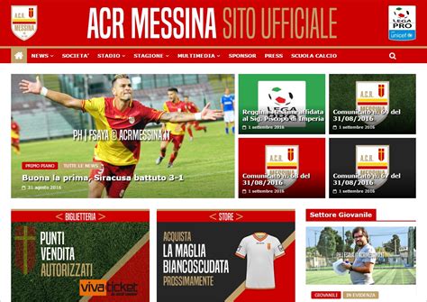 L Acr Messina Si Rif Il Look Online Il Nuovo Sito Ufficiale