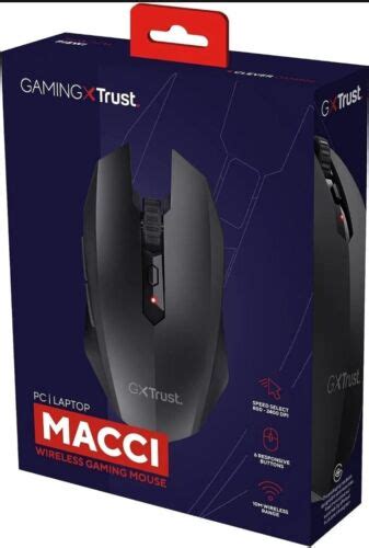 Trust Gaming GXT 115 Macci Wireless Gaming Mouse 800 2400 DPI Black