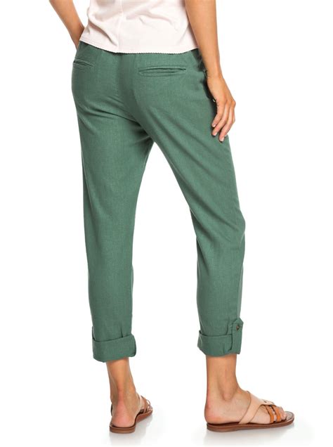 Symphony Lover New Pantalon En Lin Pour Femme 3613374118348 Roxy