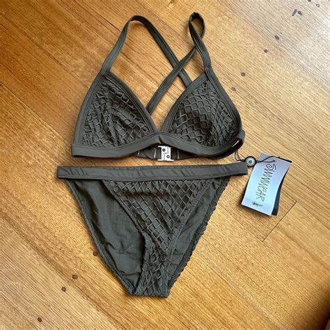 Brand New Stussy Bikini Set Size 8 Stussy Triangl Depop