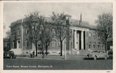 Massac County Courthouse Metropolis, IL Postcard