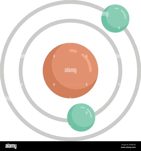 Biophysics Atom Icon Flat Illustration Of Biophysics Atom Vector Icon