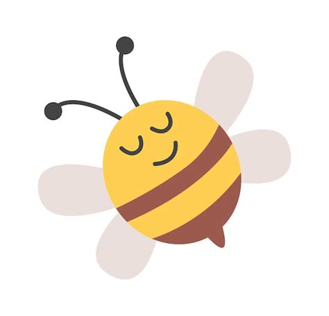 Abeja Infantil De Dibujos Animados Ilustraci N Vectorial Vector Premium