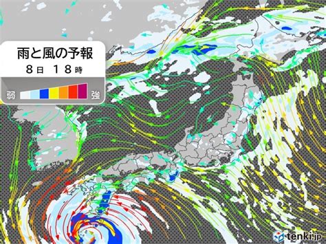 8日 台風6号北上 九州や四国は非常に激しい雨 離れた所も急な激しい雨に注意気象予報士 中川 裕美子 2023年08月08日 日本気象協会 Tenkijp