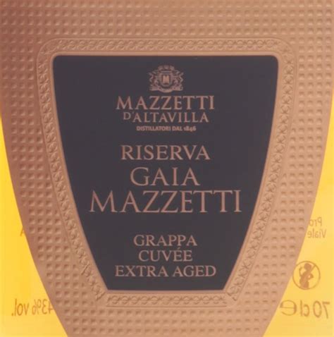 Mazzetti Daltavilla Grappa Reserva Gaia In Holzkassette