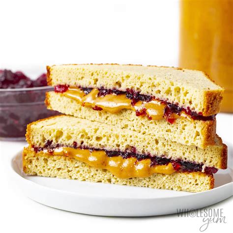 Keto Peanut Butter And Jelly Sandwich | Wholesome Yum