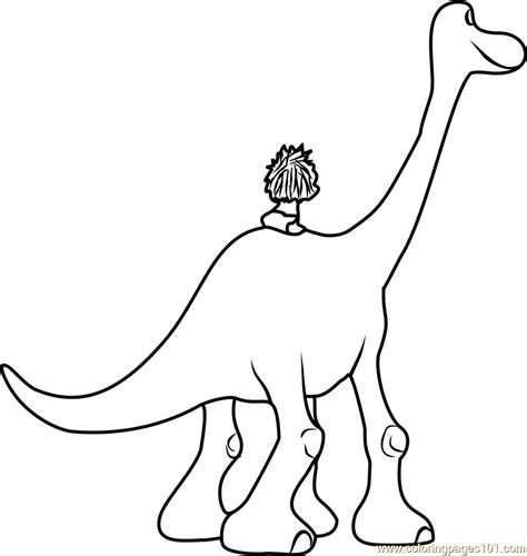 The Good Dinosaur Coloring Page for Kids - Free The Good Dinosaur ...