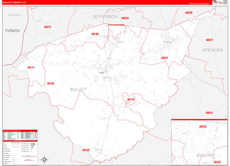 Maps of Bullitt County Kentucky - marketmaps.com